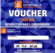 STACJA GRAWITACJA CZESTOCHOWA VOUCHER 1 GODZINA
