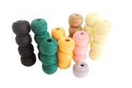 Zestaw kordonków, kolorowe kordonki, kordonek mix kolorów bawełniane