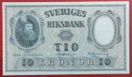 SZWECJA 10 KORON 1958 !!! UNC !!!
