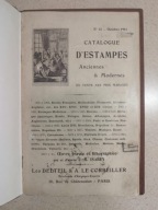 Catalogue d'estampes Nr 12 Leo Delteil & A. le Corbeiller 1911