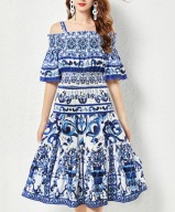 sukienka grecka fajans z Delfu Holandia majolika