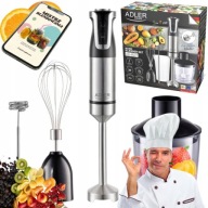 BLENDER KUCHENNY RĘCZNY 1800W TURBO 20 USTAWIEŃ PRĘDKOŚCI ZESTAW ADLER
