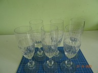 kieliszki kryształowe wysokie szampan? 6szt woda wino SCHOTT? BOHEMIA?