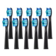 KOŃCÓWKI DO SZCZOTECZKI FAIRYWILL SEAGO CZARNE STERYLNE 10 SZT