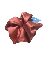 DUŻA SATYNOWA GUMKA DO WŁOSÓW CIEMNY RÓŻ