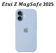 Etui do Apple iPhone 17 Silicone akwamaryn / niebieski Z LOGO i MagSafe