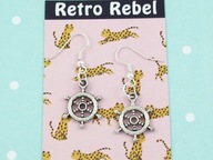 kolczyki KOŁA MARYNARSKIE vintage retro sailor girl pinup RR07