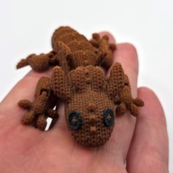 Figurka Dziergany Skrzydlaty Smok Ruchoma Druk 3D Gadżet Dekoracja Prezent