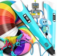 DŁUGOPIS 3D DRUKARKA DLA DZIECI XXL +110M PLA | LCD REGULACJA TEMP NOWY