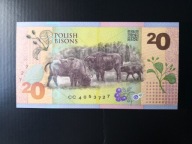 Banknot testowy PWPW Żubry seria CC- st. 1
