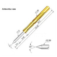 Igła testowa pomiarowa do płytek drukowanych