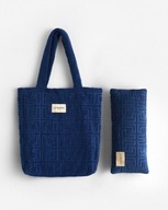 LA MANIA HOME KOMPLET PLAŻOWY CALMA TORBA + PODUSZKA 100% BAWEŁNA EGIPSKA