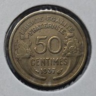 *FRANCJA [0123]*50 centymów 50 CENTIMES 1937 Trzecia Republika, Marianna