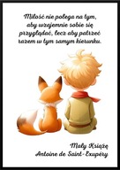A2 PLAKAT "CYTATY Z KSIĄŻEK" ANTOINE DE SAINT-EXUPERY MAŁY KSIĄŻĘ MIŁOŚĆ...
