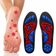Magnetyczne Wkładki do Butów Masujące Akupresura Na Ból Stóp 40-43