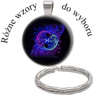 Brelok do kluczy/ka - Znak Zodiaku - Ryby - WZORY DO WYBORU