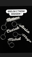 BRELOK Z IMIENIEM NAPIS 3D PREZENT