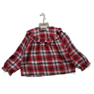 LITTLE KIDS PEPCO wiskozowa bluzka w kratkę 116 cm