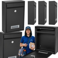 SKRZYNKA POCZTOWA NA LISTY WRZUTNIA NA GAZETY STAL GALWANIZOWANA 32X21X9CM