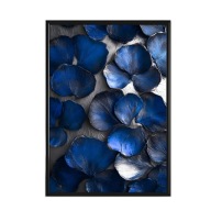 Plakat 50x70 ,poster ,MODERN ART ,NIEBIESKIE PŁATKI