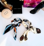 Nowe ozdobne gumki do włosów satynowe z perłami