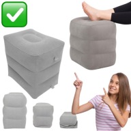 PODNÓŻEK DMUCHANY DO SAMOLOTU SAMOCHODU JASNY KOMFORTOWY TURYSTYCZNY MOCNY