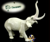 ENS Słoń figurka sygnowana wys. 18 cm