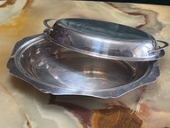 PATERA TERYNA PLATEROWANA Z POKRYWĄ DO SERWOWANIA DLA JEDNEJ OSOBY