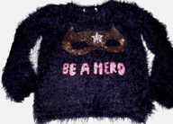 Sweterek H&M Batgirl cekiny 104-110 :T