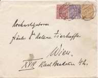 KATOWICE -WIEDEŃ -koperta -obieg 1935 rok znaczki PREZES SĄDU APELACYJNEGO