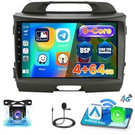 RADIO 8-CORE ANDROID NAWIGACJA KIA SPORTAGE 2010-2015 CARPLAY 4GB 64GB SIM