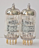 Lampy E88CC ECC88 6922 6DJ8 MINIWATT HEERLEN ZŁOTE PINY PARA DOBRANA