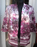 HERMANN LANGE sliczny żakiet/ narzutka we fiolecie r 50-60