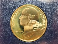 8A Francja 10 centymów 2001 z zestawu menniczego