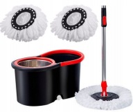 MOP OBROTOWY CZARNY ZESTAW WIADRO 14L KIJ TELESKOPOWY SOLIDNY WYTRZYMAŁY