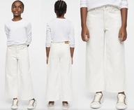 MANGO białe spodnie jeansy culotte kuloty 11 lat 146