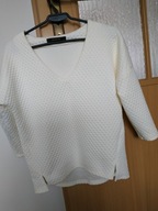 RESERVED___ ciepła kremowa bluza__lekka struktura))) idealna____36