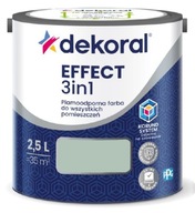 Dekoral Effect 3w1 Farba PLAMOODPORNA matowa modny szałwiowy 2,5l