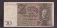 Niemcy - banknot - 20 Marek 1929 rok