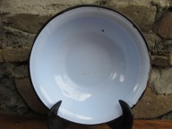 STARA Błękitna Emaliowana Miseczka _STARA EMALIA PRL