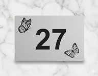 Tabliczka Grawerowana numer domu, ulica, obiekt monitorowany 3w1