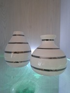 Zestaw 2 wazonów Boltze Home 11–13 cm biały ceramiczny nowoczesny