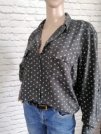 Next ciemnozielona koszula w listki roz. L