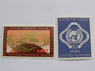 ONZ Genewa Szwajcaria - emblematy - Mi. 9-10 **