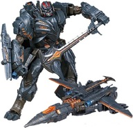 FIGURKA AKCJI 2W1 TRANSFORMUJĄCA CZARNY ROBOT MYŚLIWIEC 19 cm DLA DZIECI