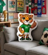Poduszka maskotka Mistrzostw Świata w piłce nożnej tygrys 30cm