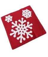 Poszewka świąteczna home&you zimowa haft śnieżynka Glamour elegancka biel