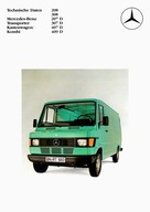 PROSPEKT MERCEDES-BENZ TRANSPORTER KASTENWAGEN/KOMBI 208/308/207 D ...