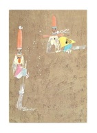 Pocztówka - F. Westendorp, Czarownice na miotłach