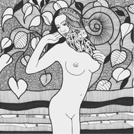 Obraz AKT rysumek neosecesja nr 327